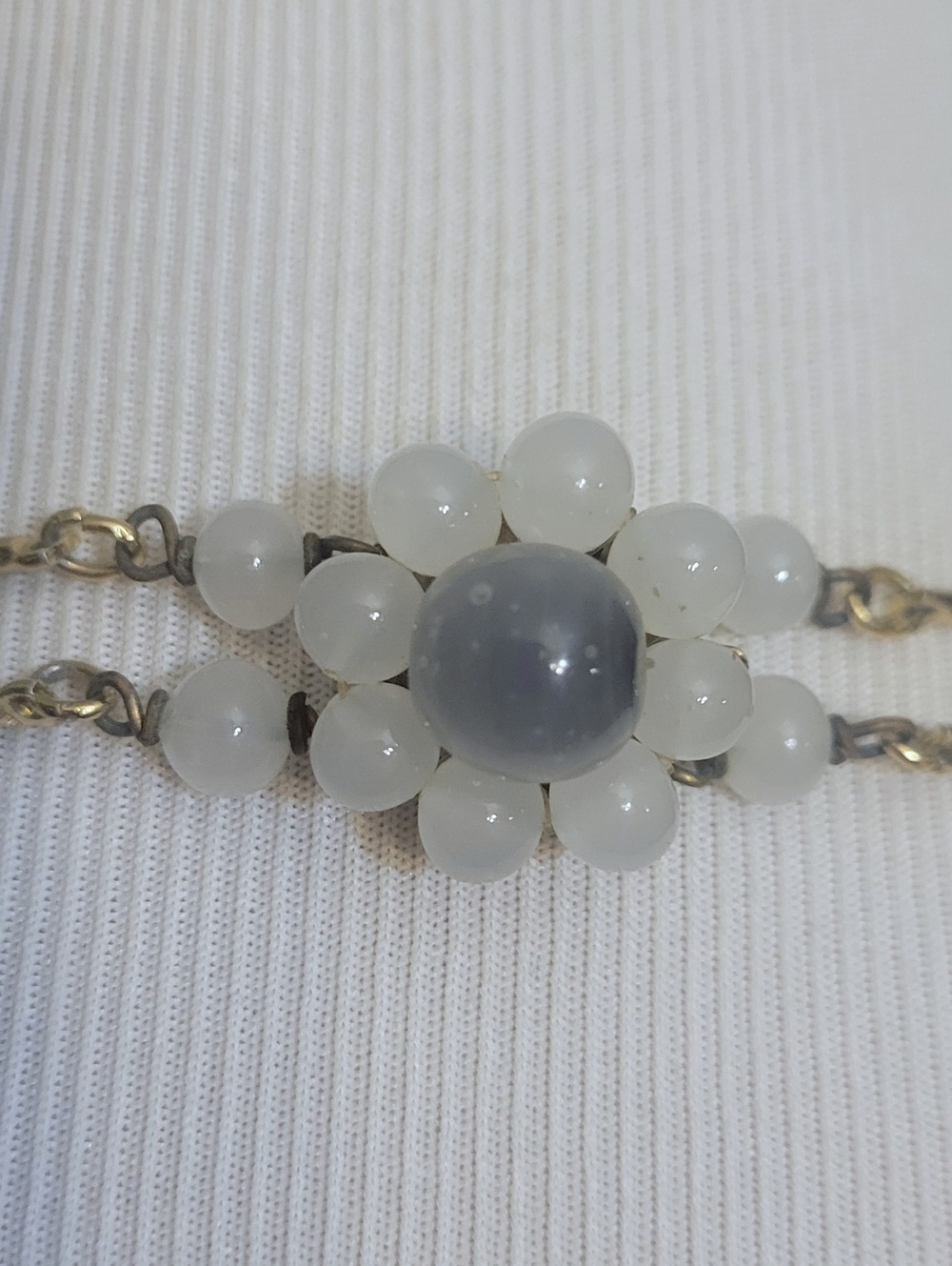Vintage Double Strand Glass Beaded Necklace - Picture 6 of 7